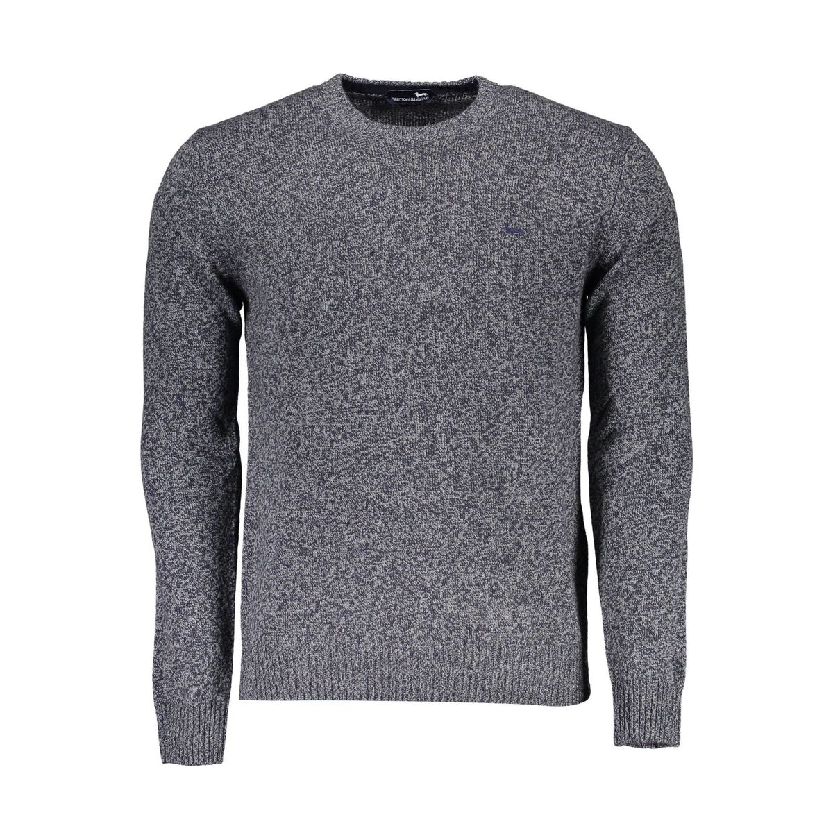 Harmont & Blaine Elegant Crew Neck Sweater with Contrasting Details