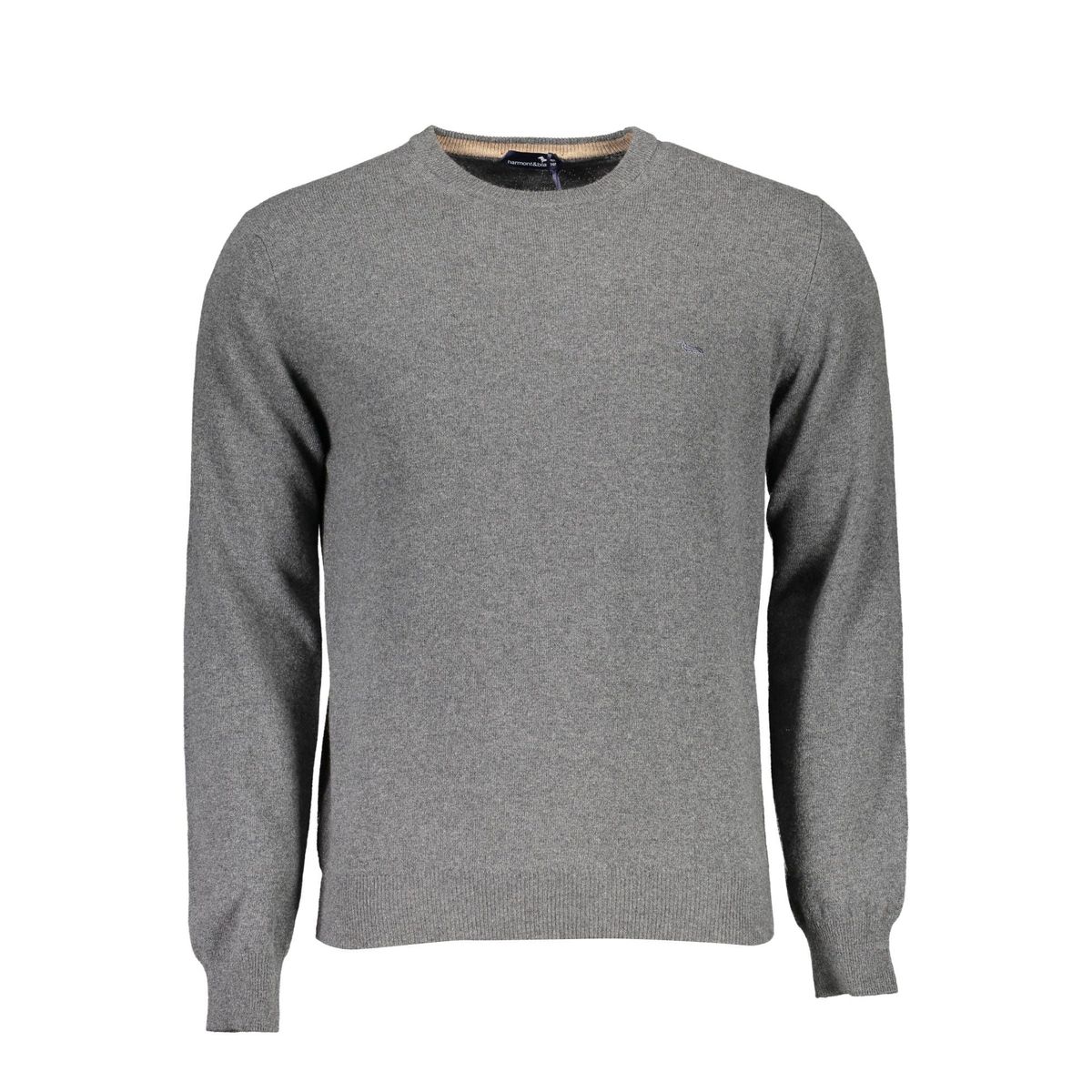 Harmont & Blaine Elegant Gray Wool-Cashmere Herre Sweater