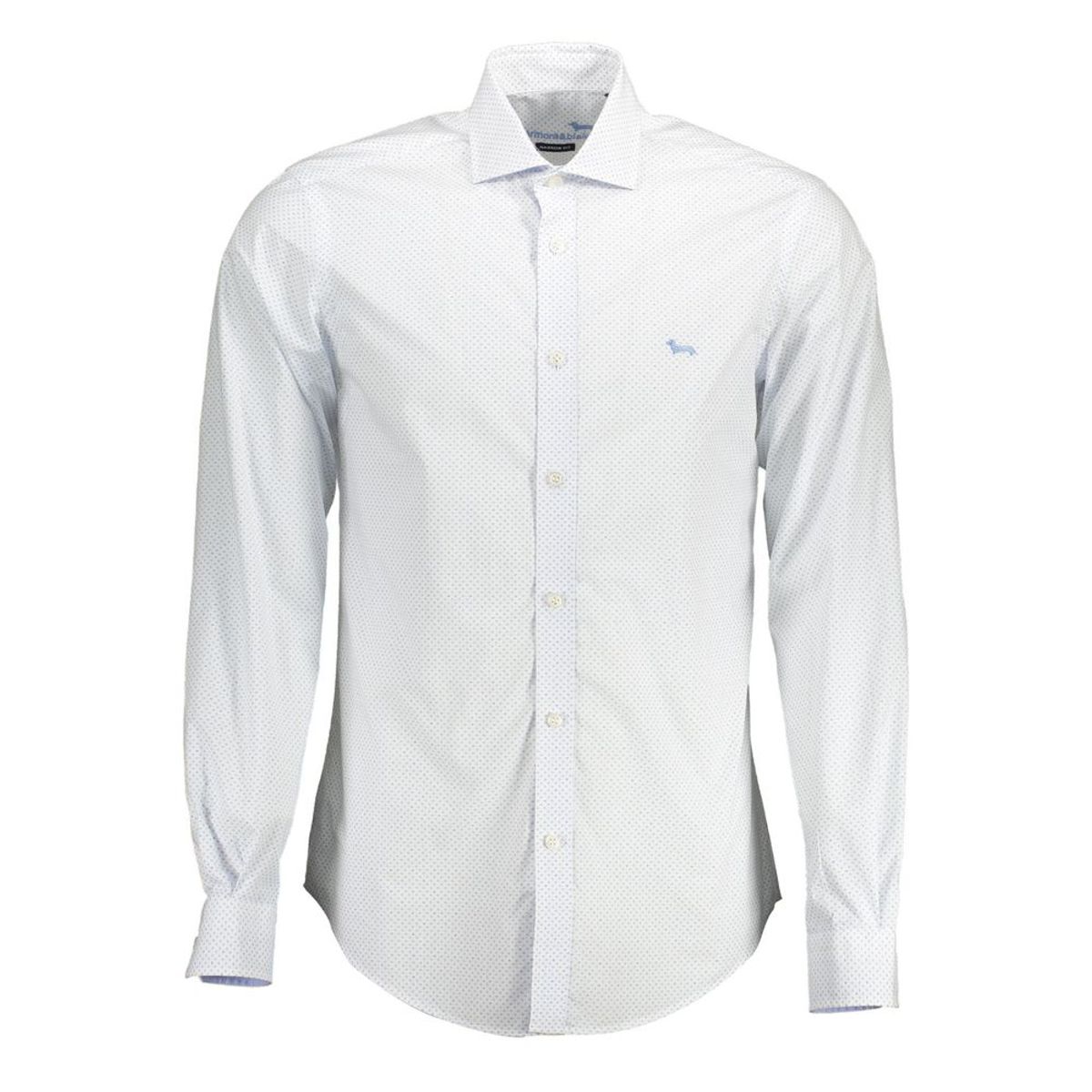 Harmont & Blaine Elegant White Cotton Shirt with Contrast Detailing