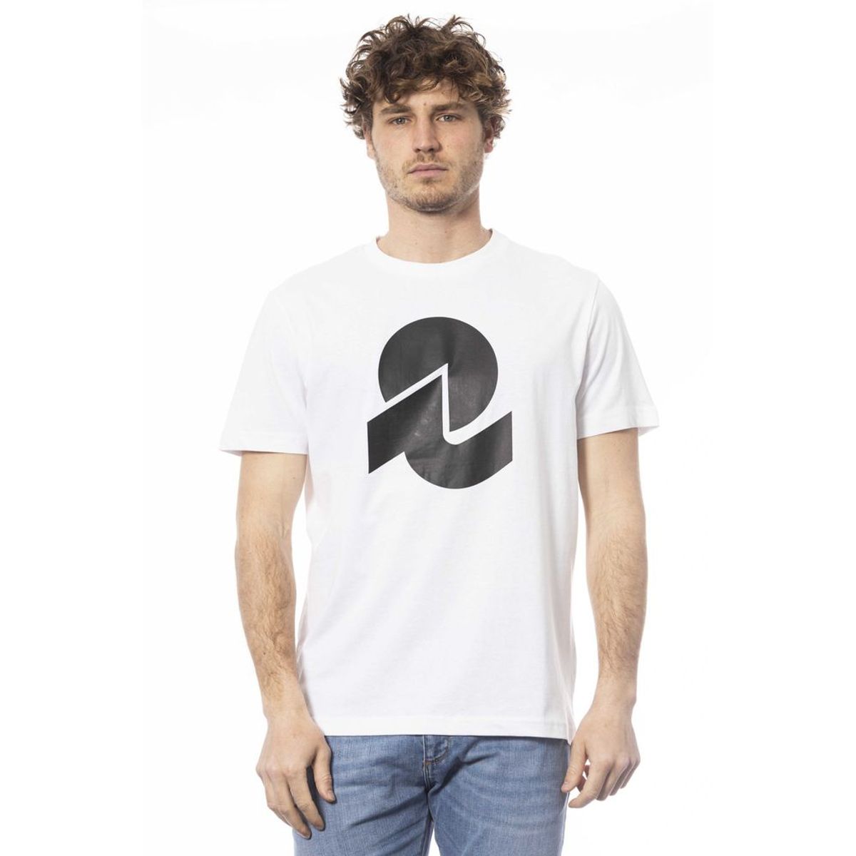 Invicta Elegant White Cotton Crew Neck Tee