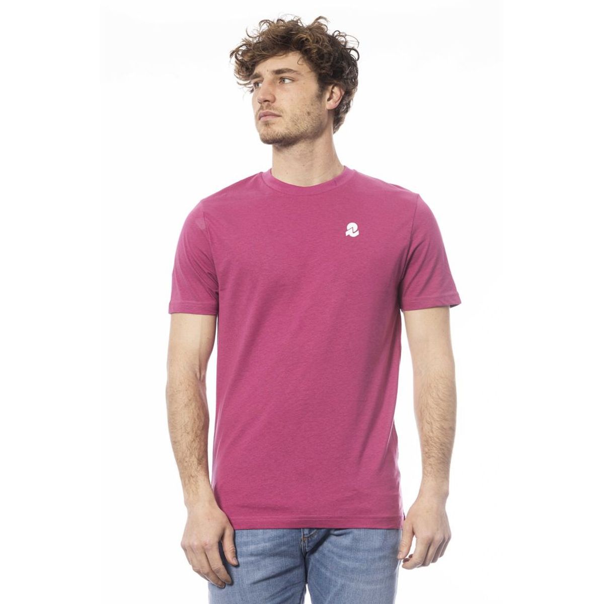 Invicta Purple Cotton Crew Neck Tee