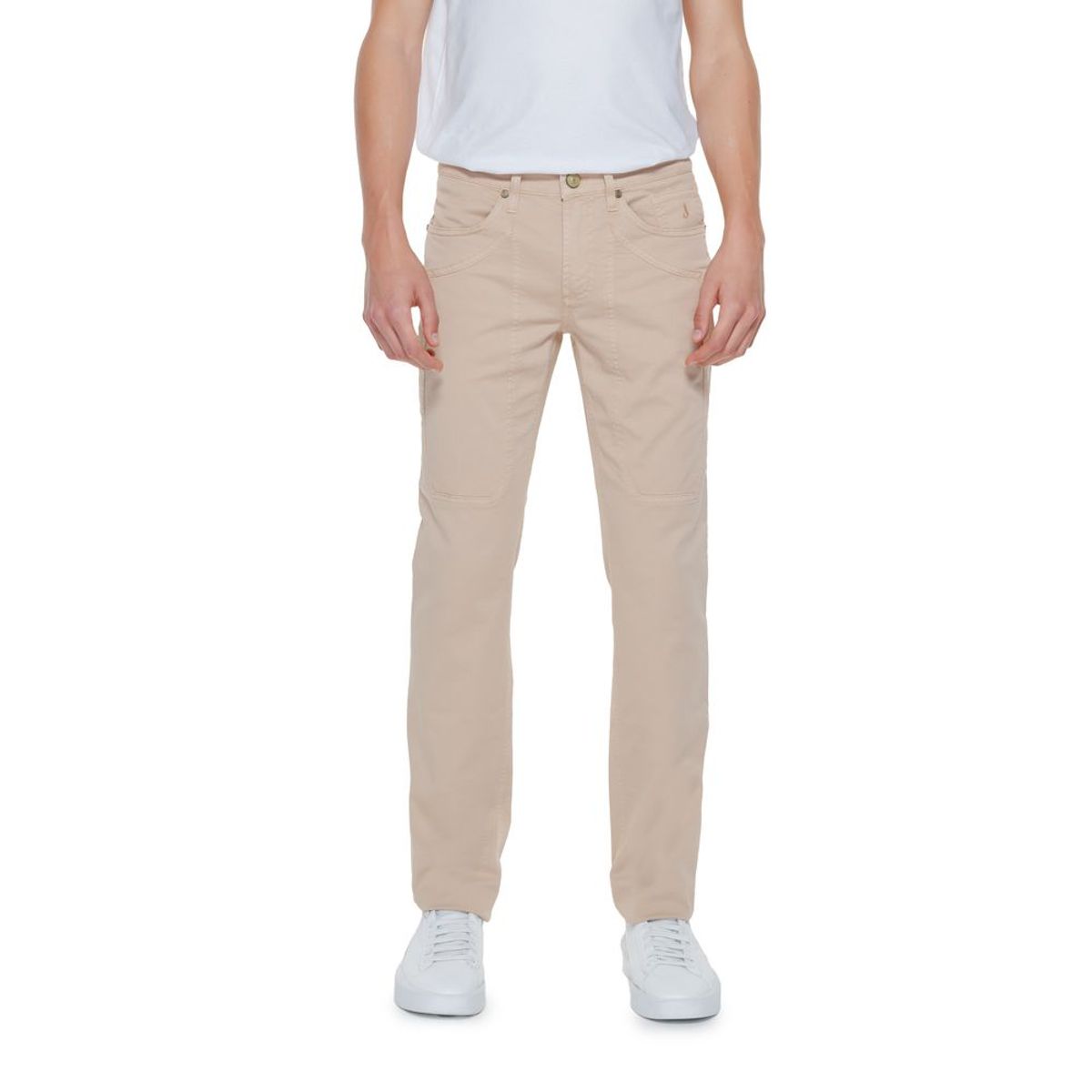 Jeckerson Beige Cotton Jeans & Pant