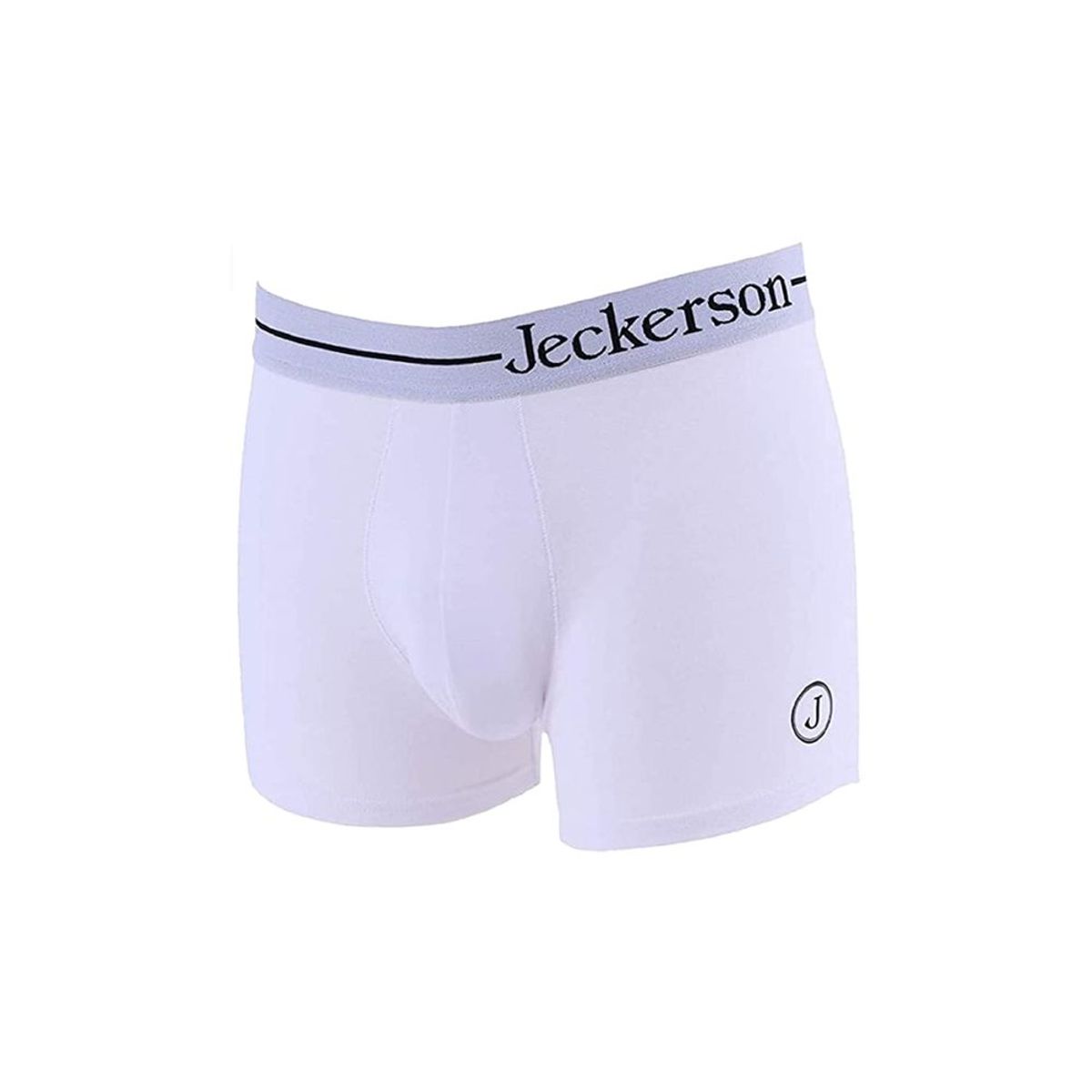 Jeckerson Elastic Monochrome Herre Boxer Duo with Printed Logo