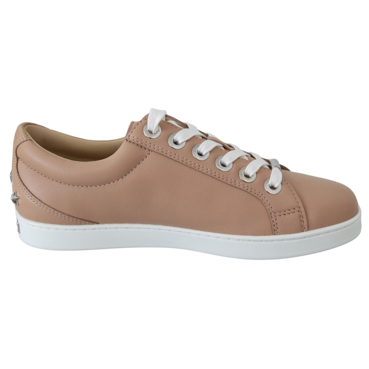 Jimmy Choo Powder Pink Nappa Leather Sneakers