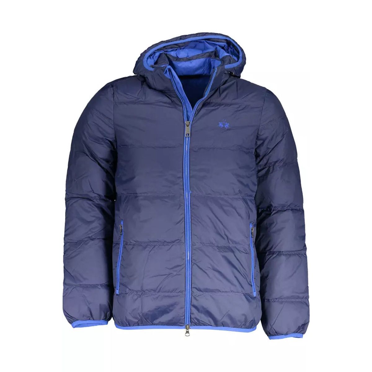 La Martina Blue Polyamide Men Jacket