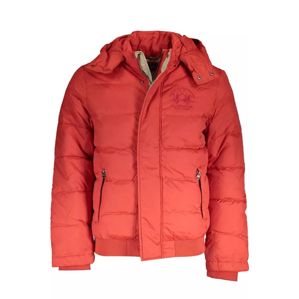 La Martina Orange Polyamide Men Jacket