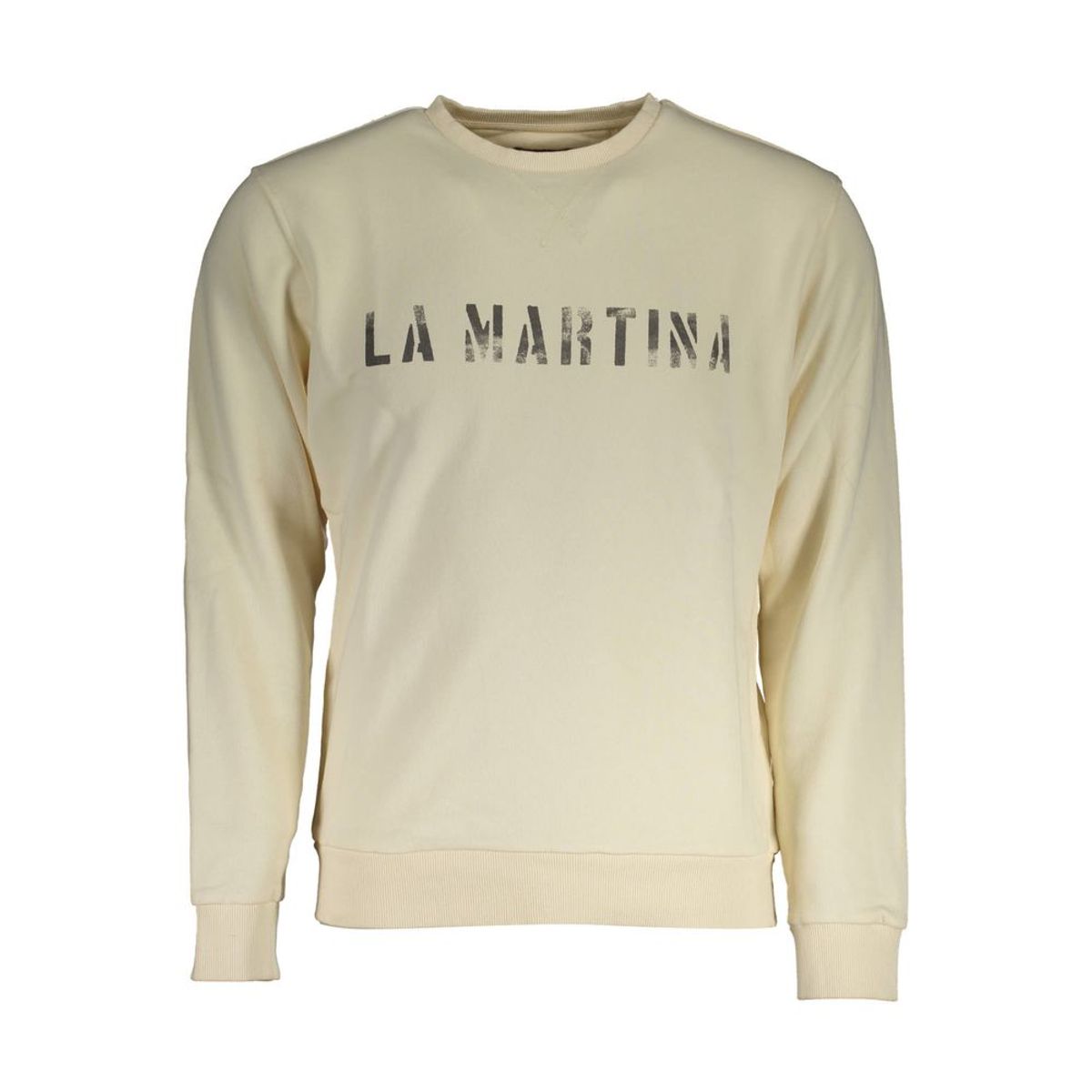 La Martina White Cotton Men Sweater