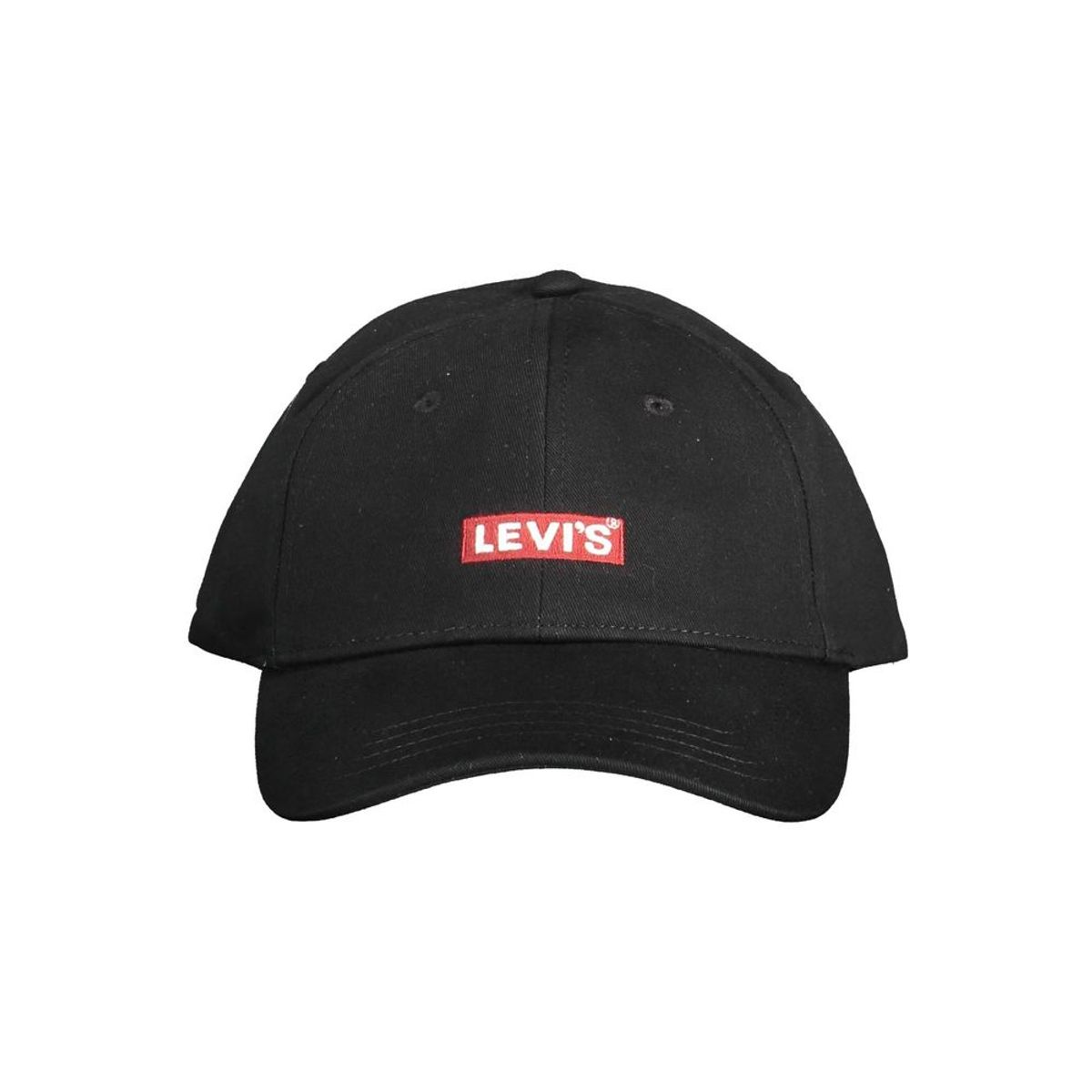 Levi's Chic Embroidered Visor Cap in Elegant Black