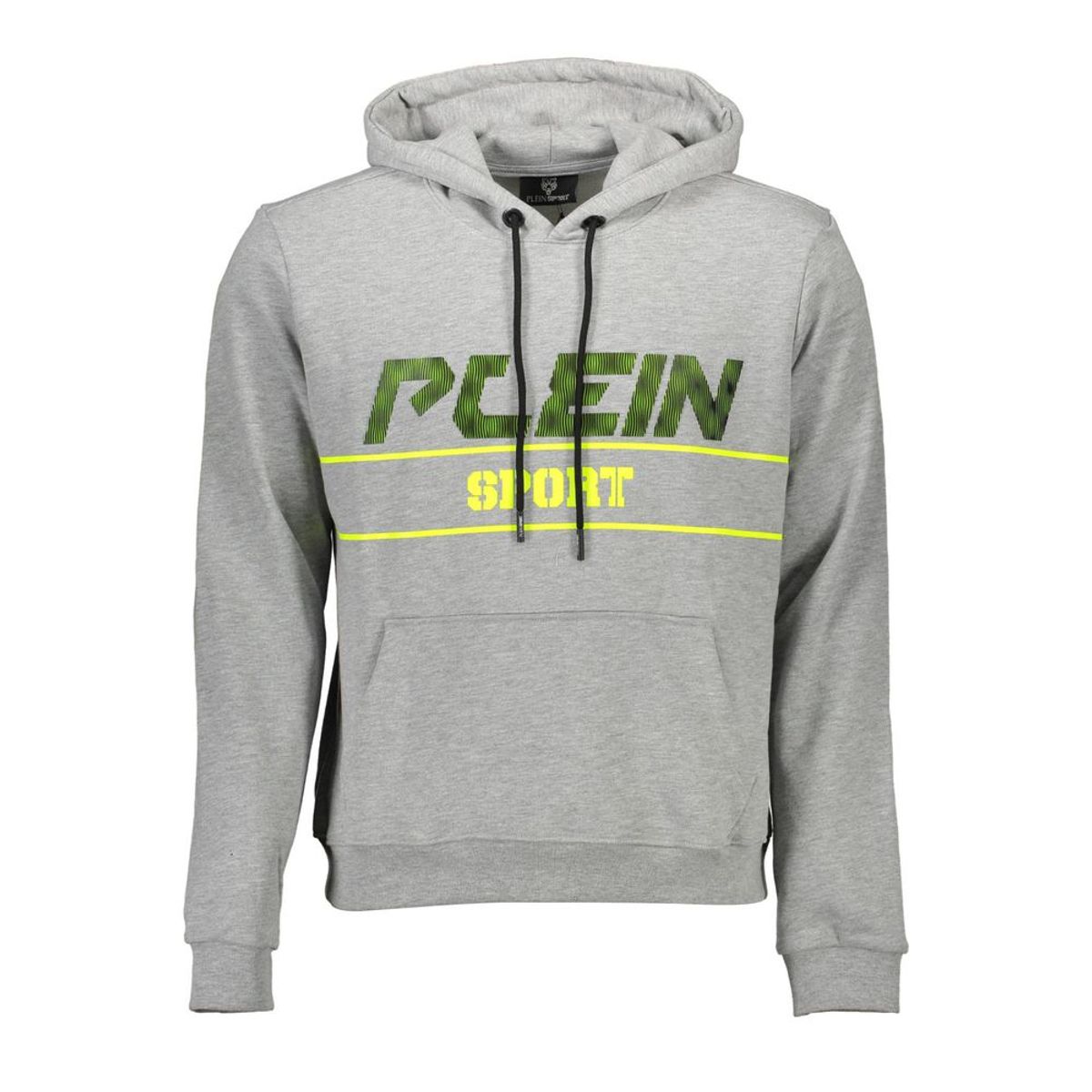 Plein Sport Gray Cotton Men Sweater