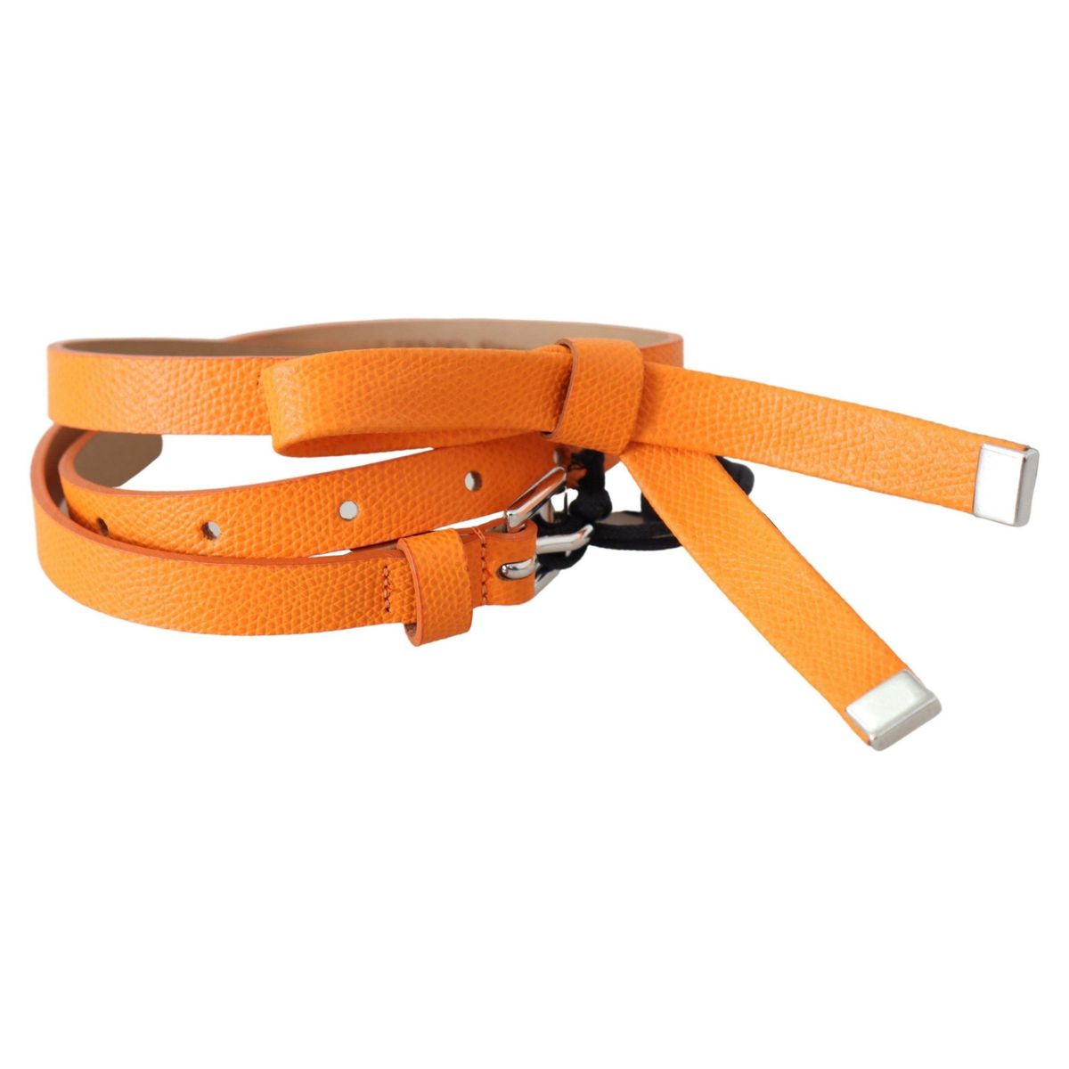 Scervino Street Elegant Leather Double Buckle Belt