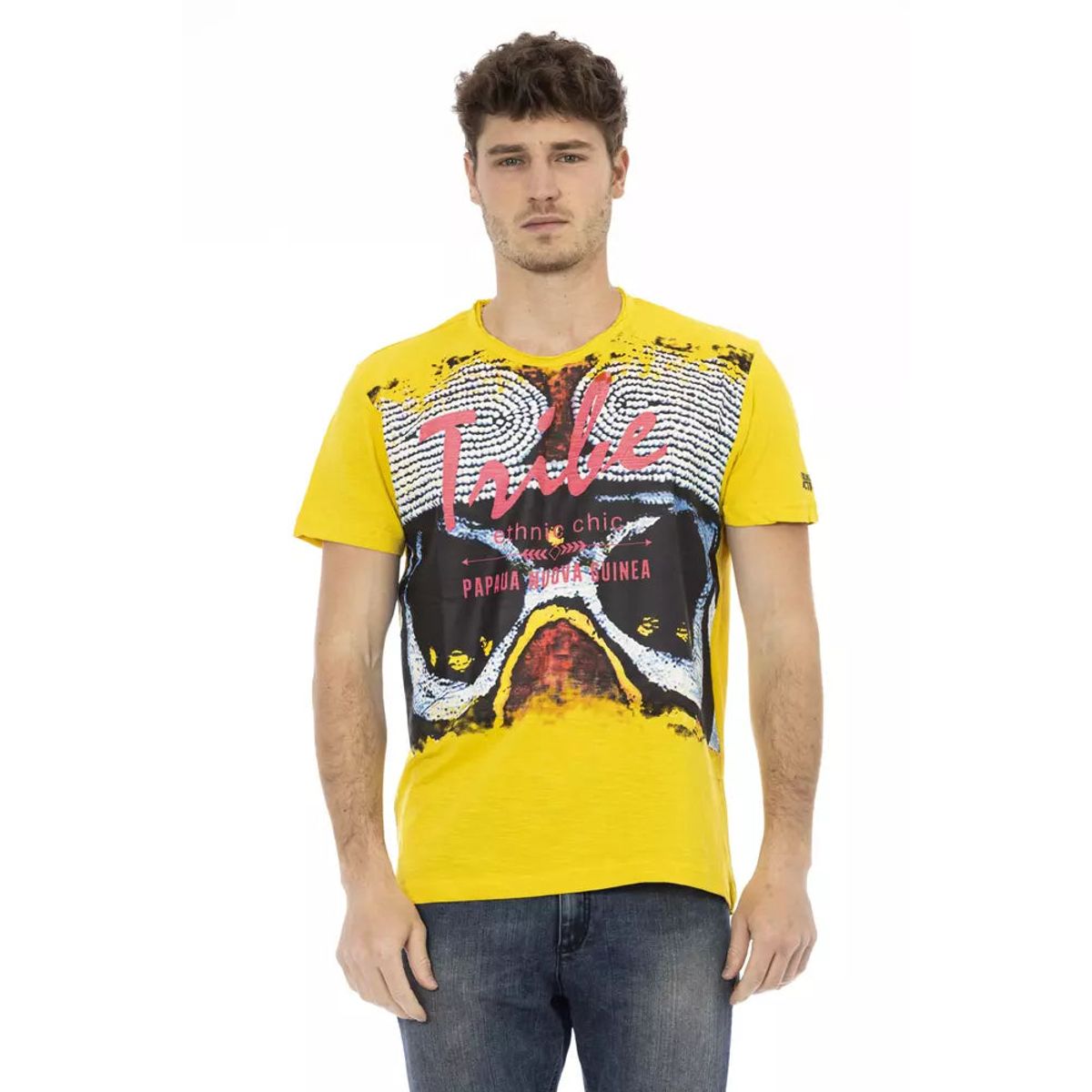 Trussardi Action Gul Bomuld T-Shirt