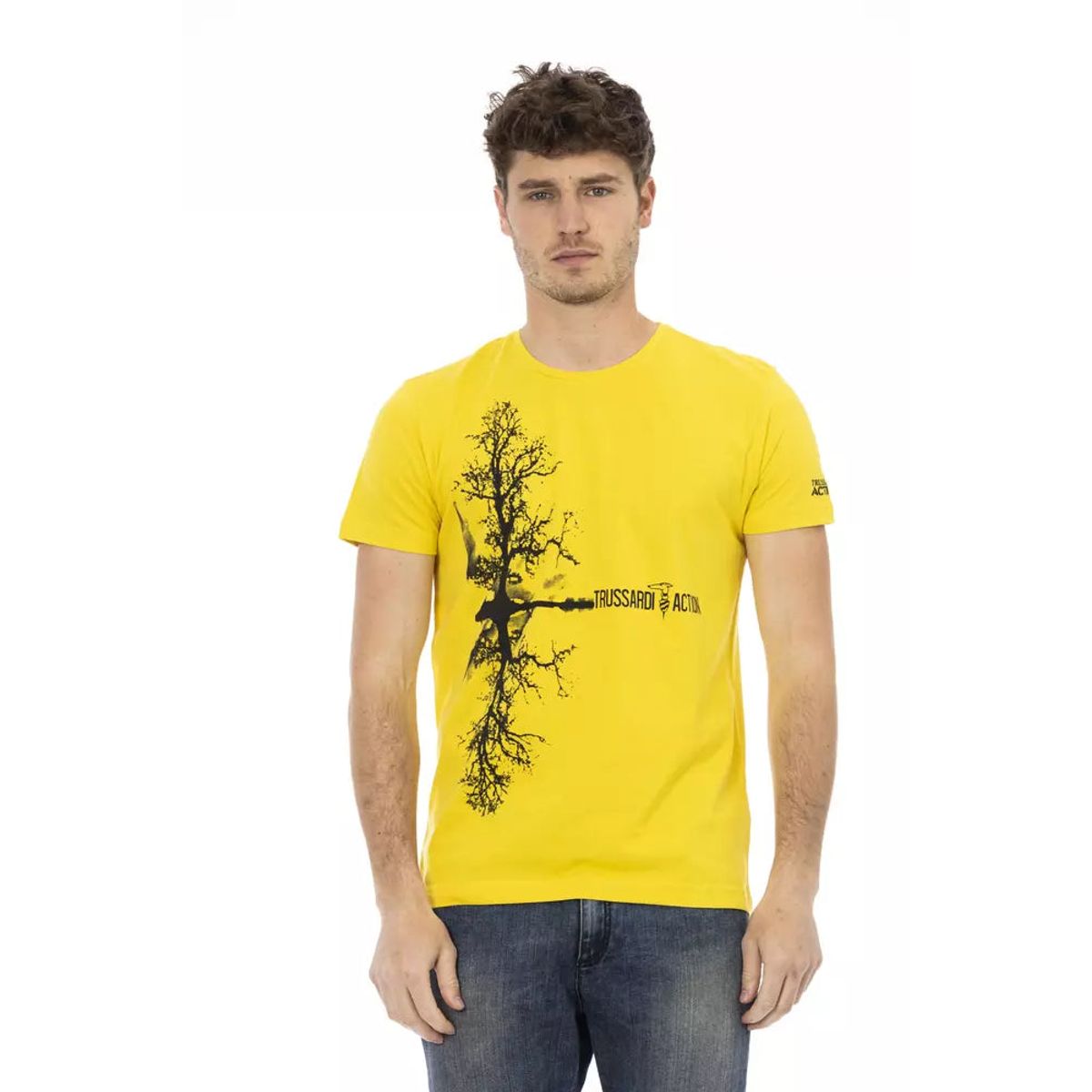 Trussardi Action Gul Bomuld T-Shirt