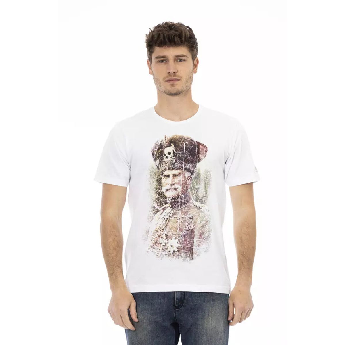 Trussardi Action Hvid Bomuld T-Shirt