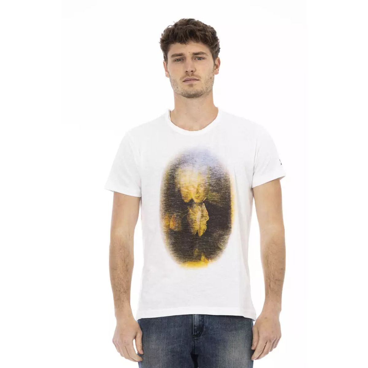 Trussardi Action Hvid Bomuld T-Shirt