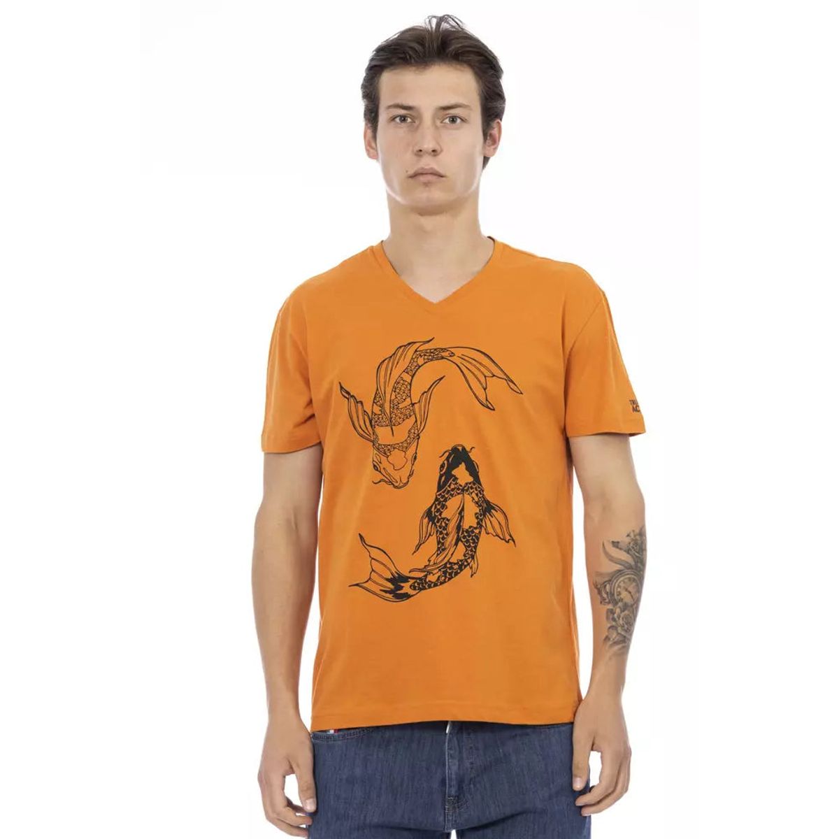 Trussardi Action Orange Bomuld T-Shirt