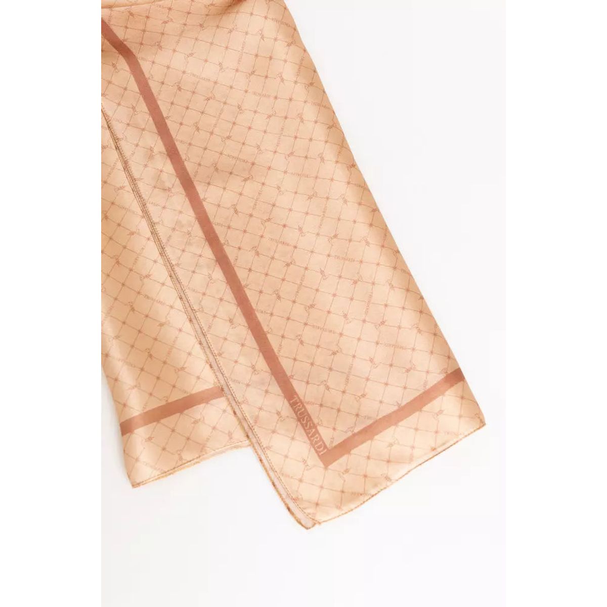 Trussardi Pink Silk Dame Scarf