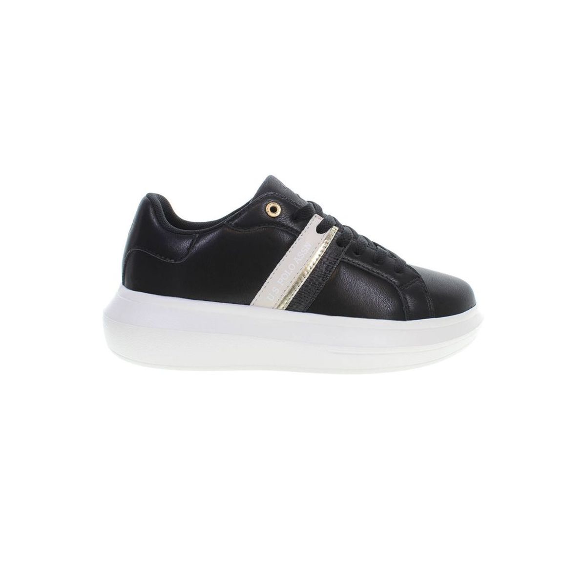 U.S. POLO ASSN. Black Polyester Dame Sneakers