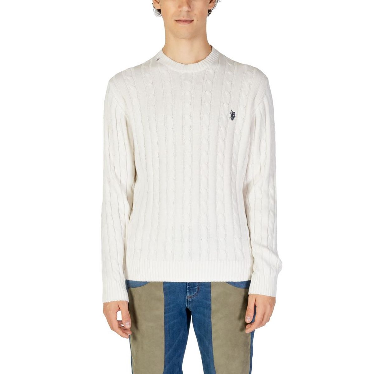 U.S. POLO ASSN. White Cotton Sweater