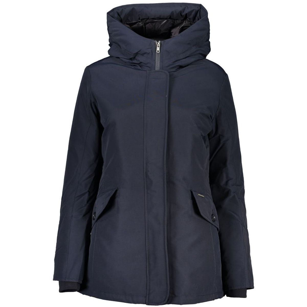 Woolrich Blue Cotton Jackets & Coat