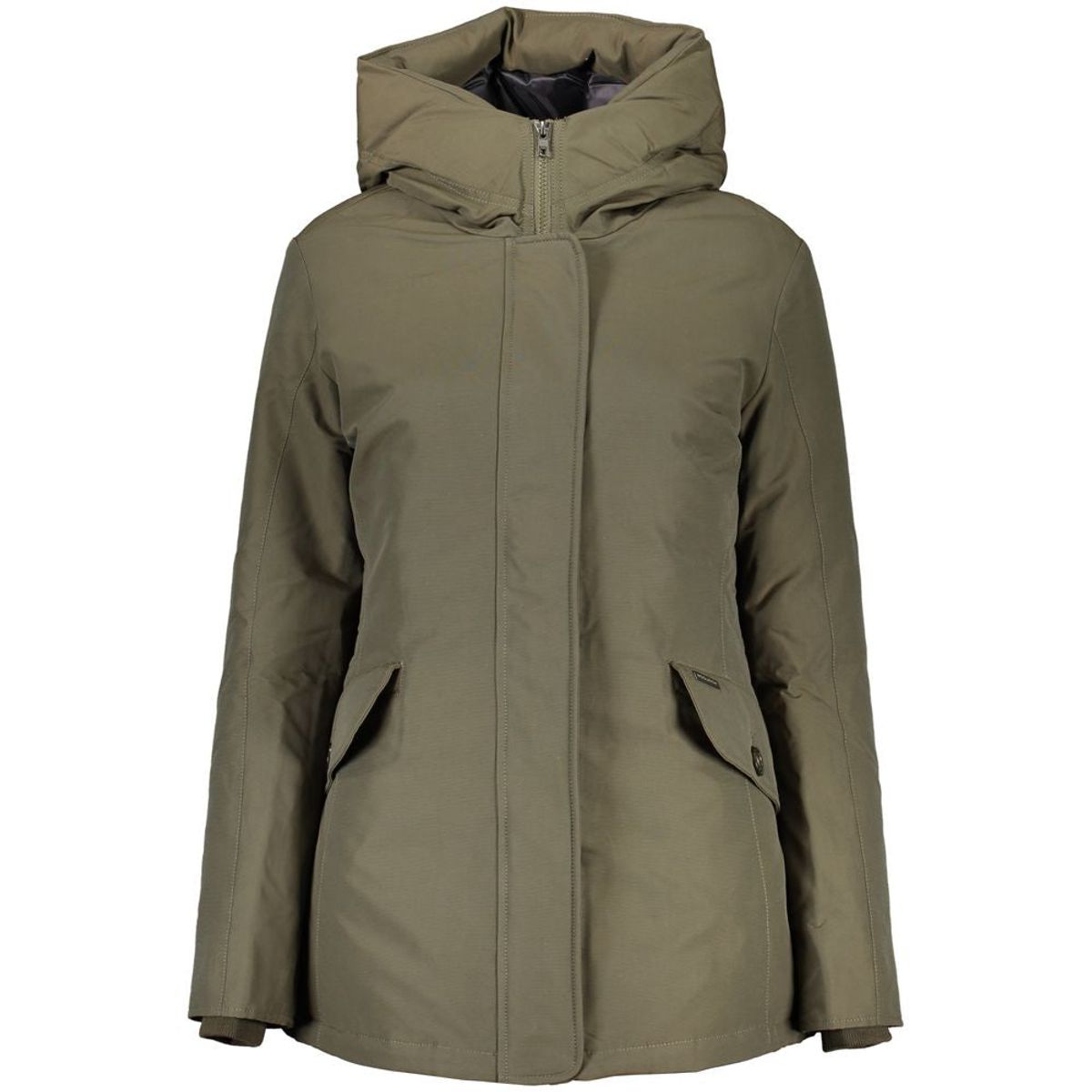 Woolrich Green Cotton Jackets & Coat