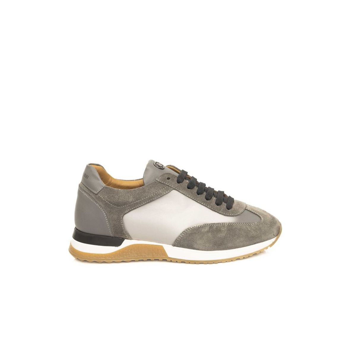 Cerruti 1881 Gray COW Leather Sneakers