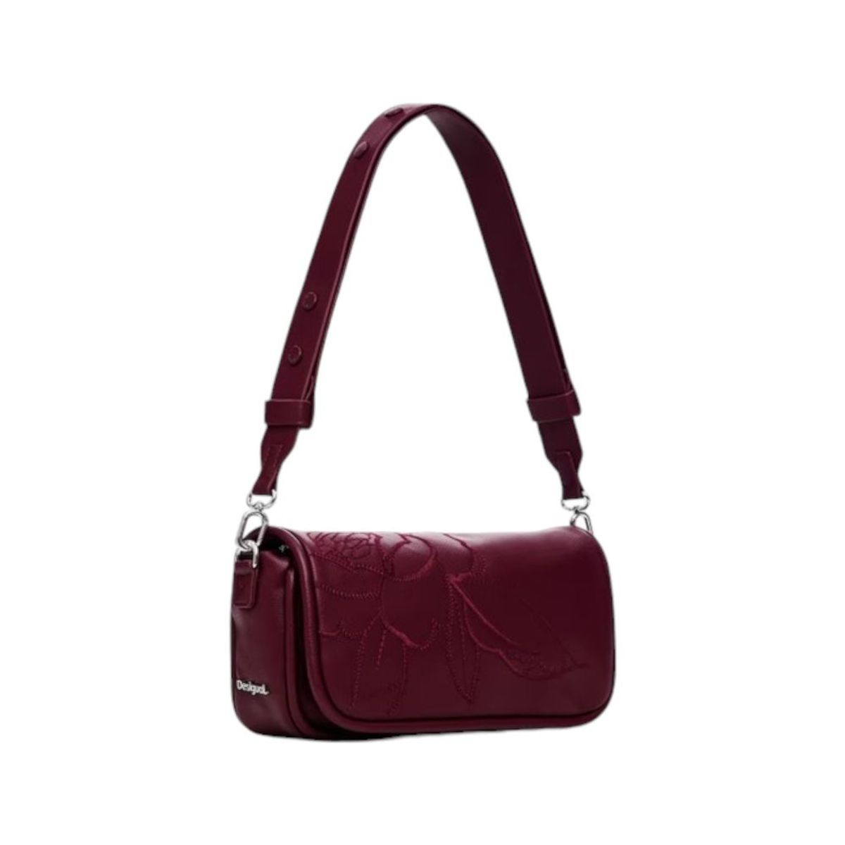 Desigual Bordeaux Polyethylene Handbag