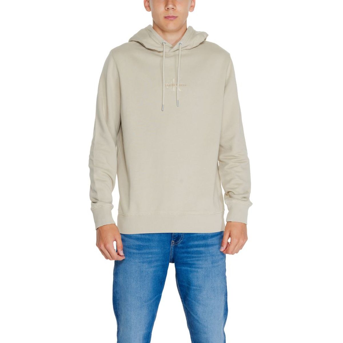 Calvin Klein Jeans Beige Cotton Rigenerato Sweater