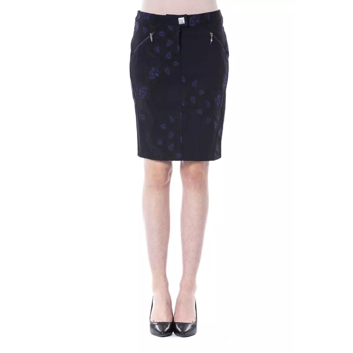 BYBLOS Chic Black Tulip Short Skirt