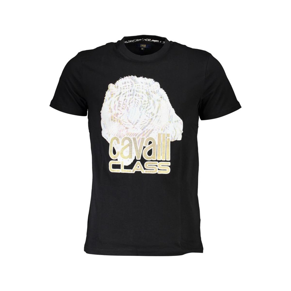 Cavalli Class Black Cotton T-Shirt