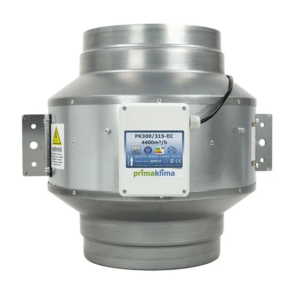 Kanalventilator PK315EC / 4250 m3/t - uden kulfilter - motor til emhætte - Nej