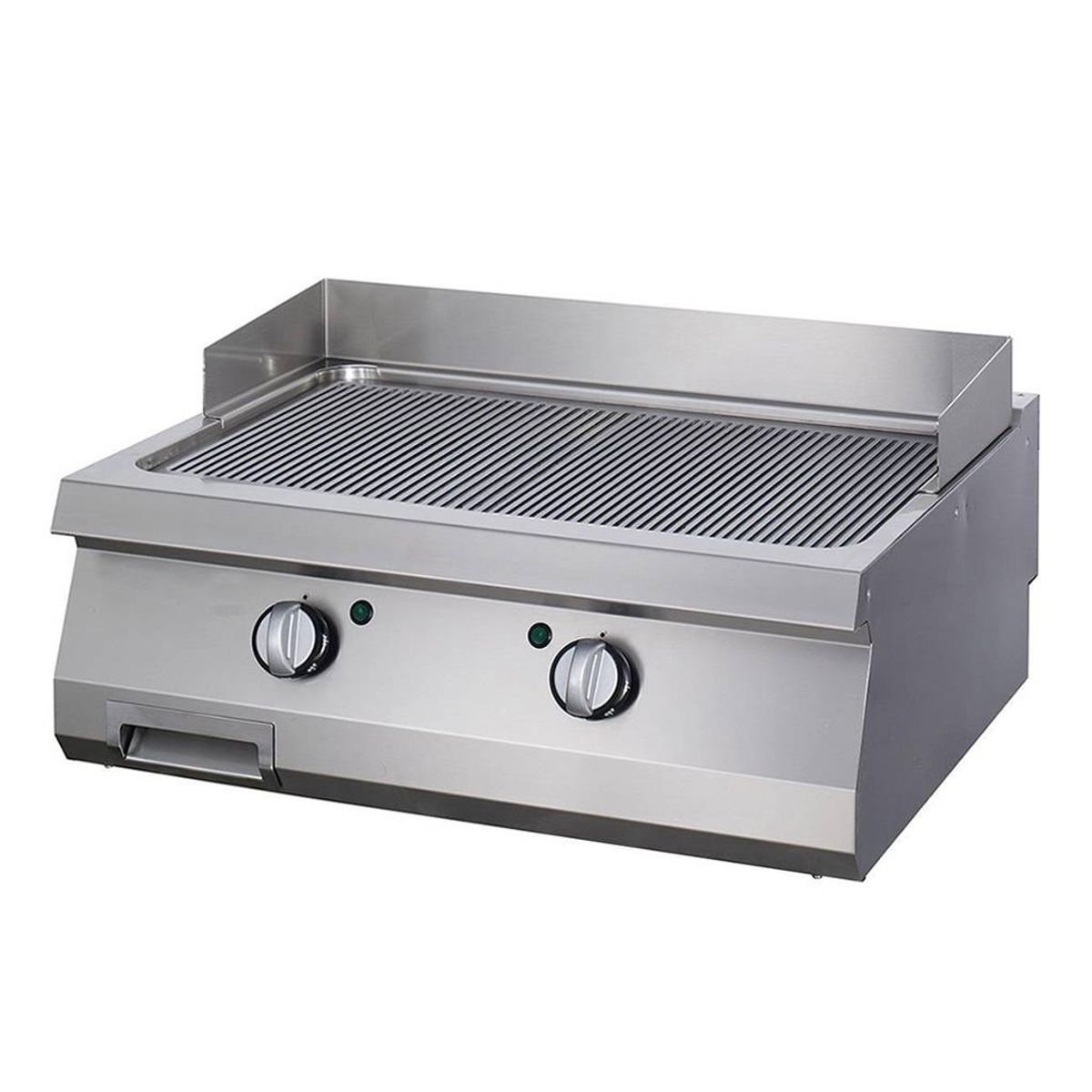 Heavy Duty Grillplade - Rillet - Dobbelt enhed - 70 cm dyb - Elektrisk