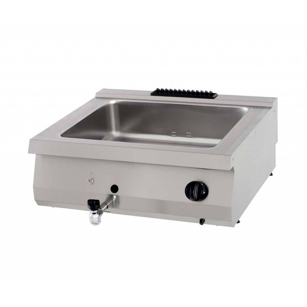 Heavy Duty Bain Marie - Dobbelt enhed - 70cm dyb - Gas