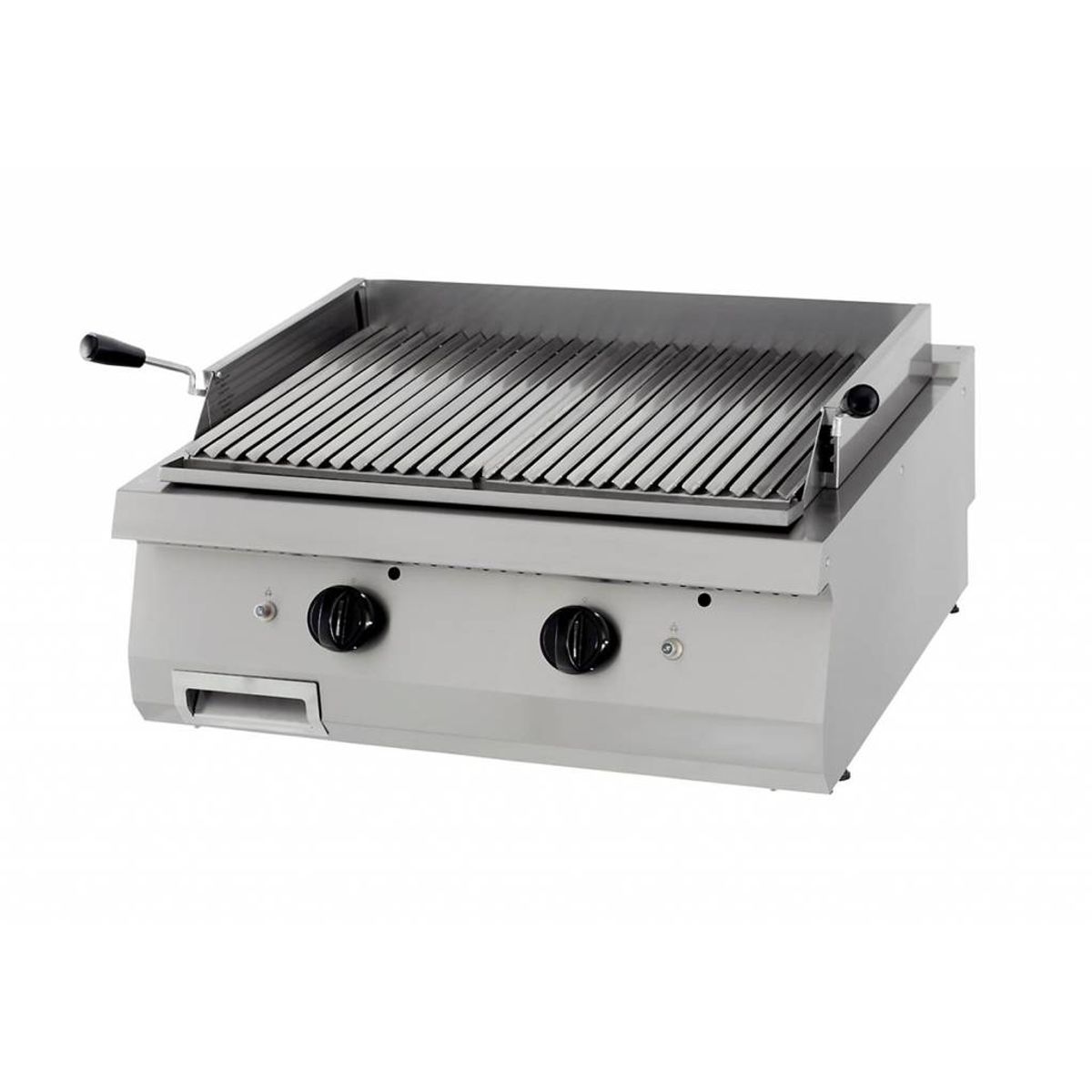 Heavy Duty Lava Stone Grill - Dobbelt enhed - 70 cm dyb - Gas