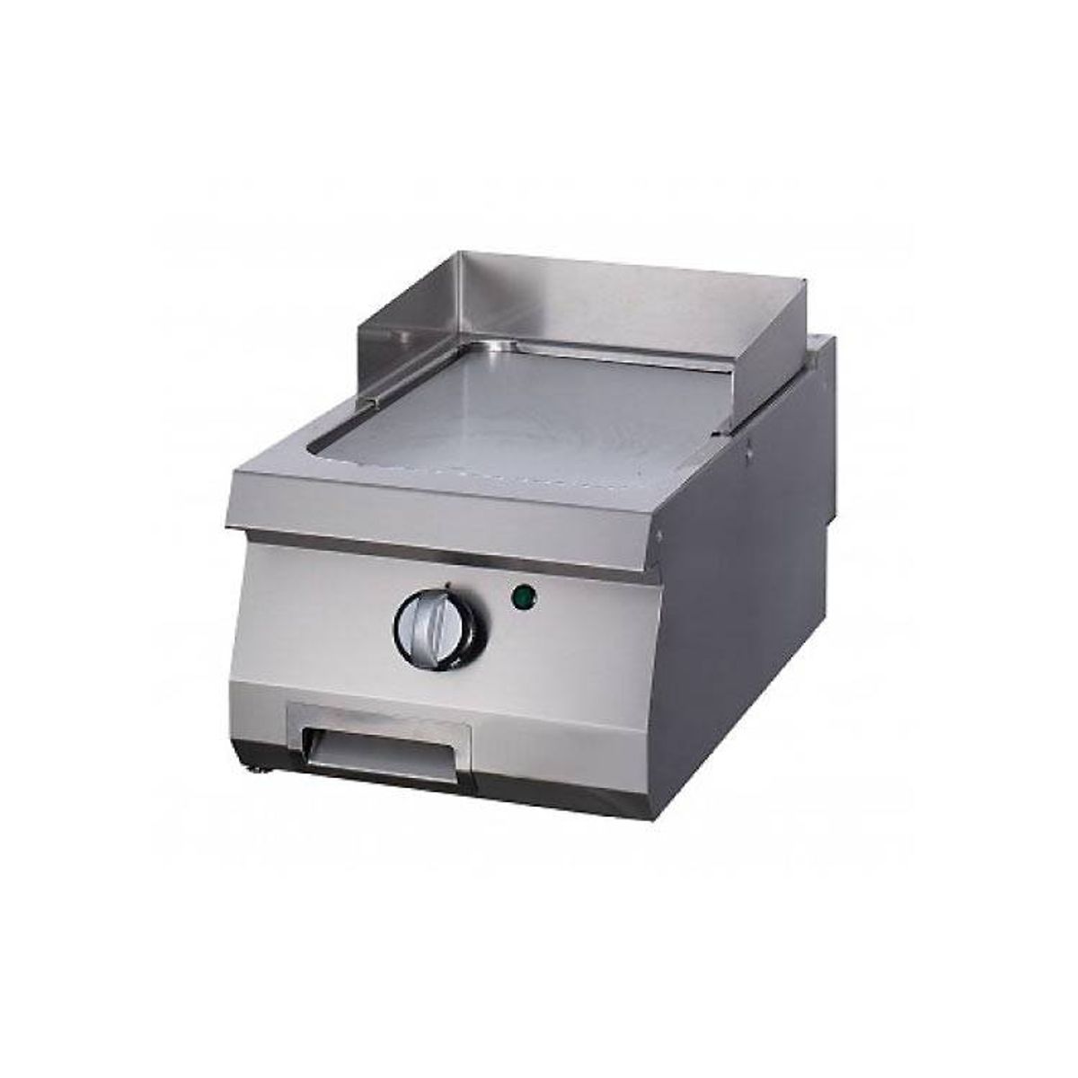 Heavy Duty Grillplade - Glat krom - Enkelt enhed - 70 cm dyb - Gas