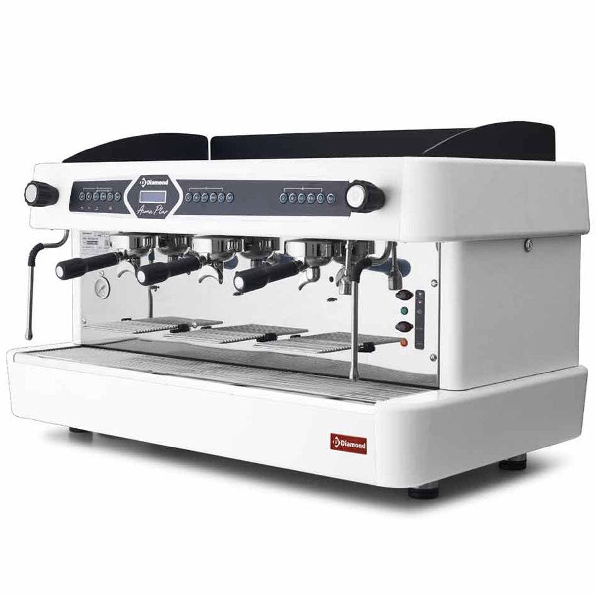 Expresso kaffemaskine 3 grupper, automatisk (med display) HVID