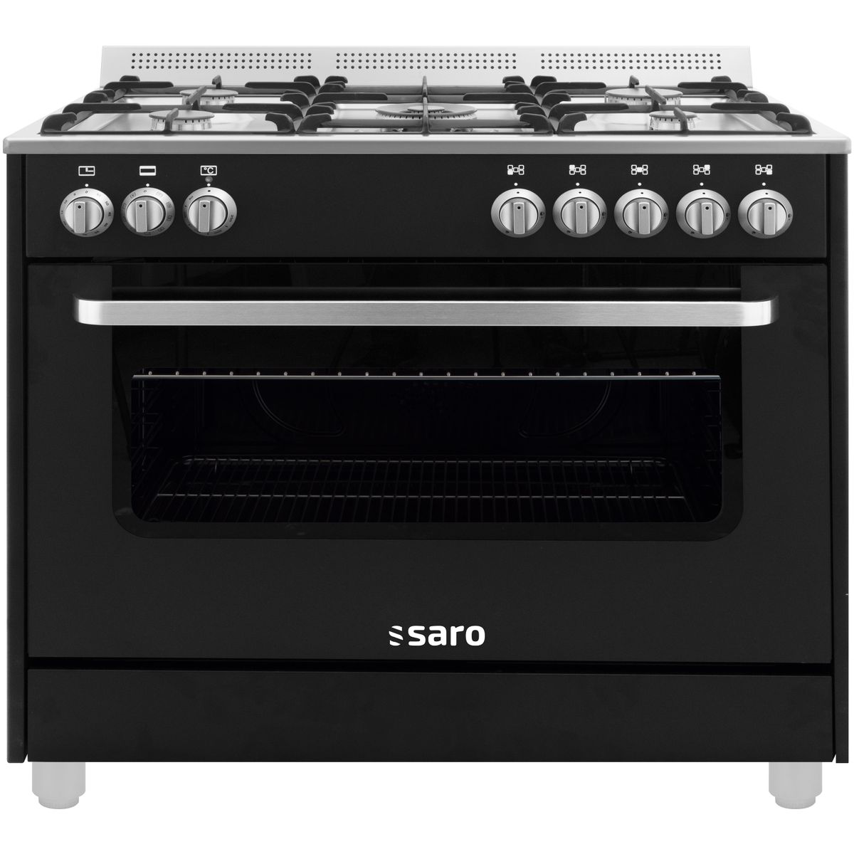 SARO Multifunktionskomfur gas/el model TS95C61LNE sort