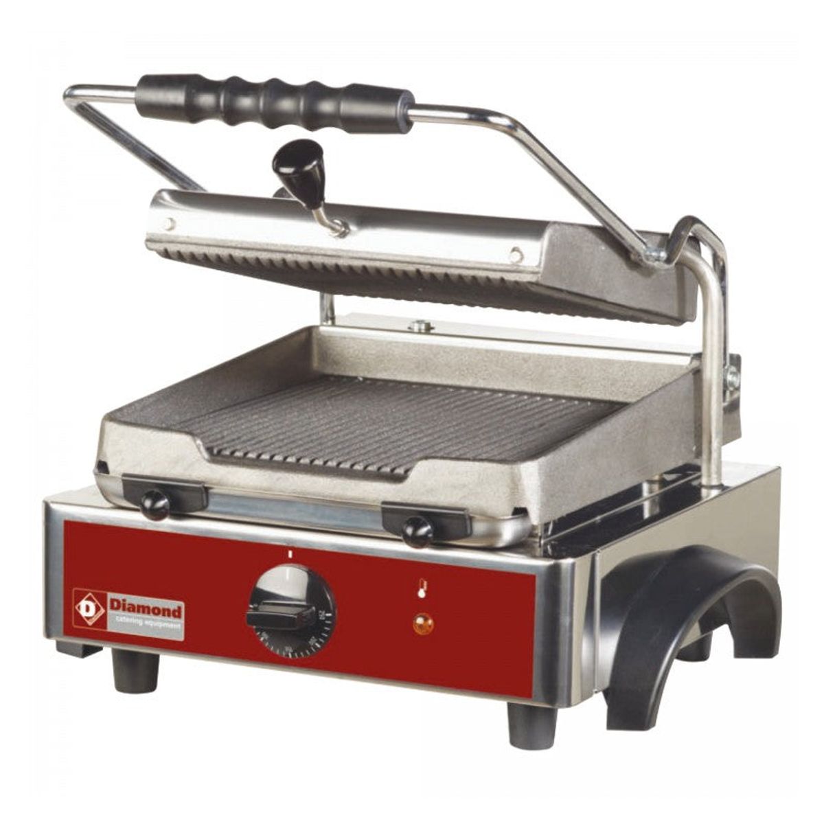 Kontaktgrill / Klemgrill - Rillet overflade - 255 x 255 mm