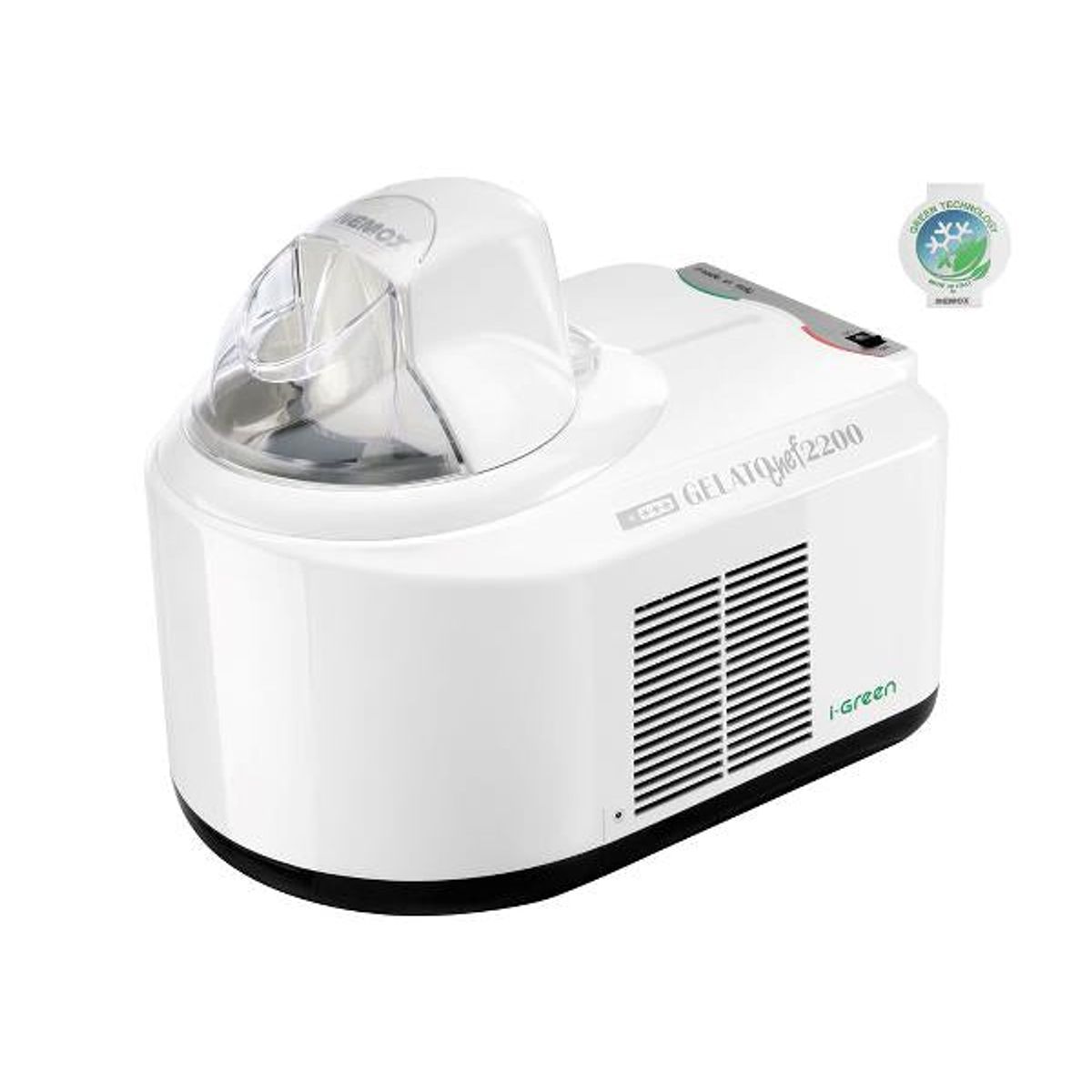 Nemox Gelato Chef 2200 I-Green Ismaskine 35 x 24 x 30 cm 1,5 liter 110 watt Hvid