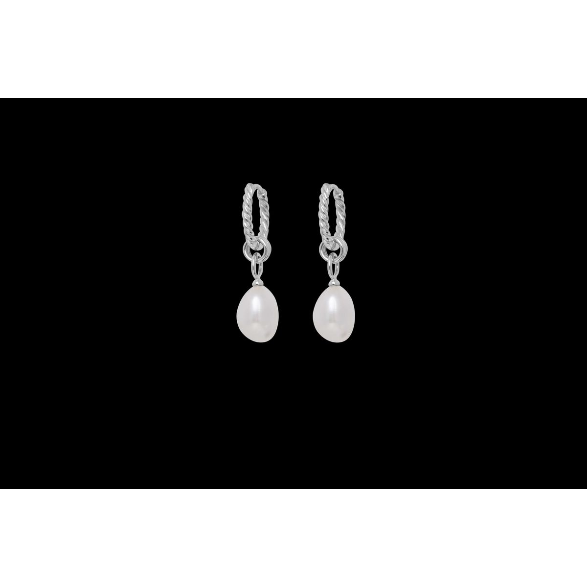 IX Ocean Pearl Earrings Silver