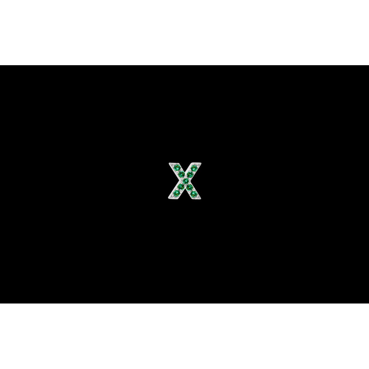 IX X Green Earring Silver