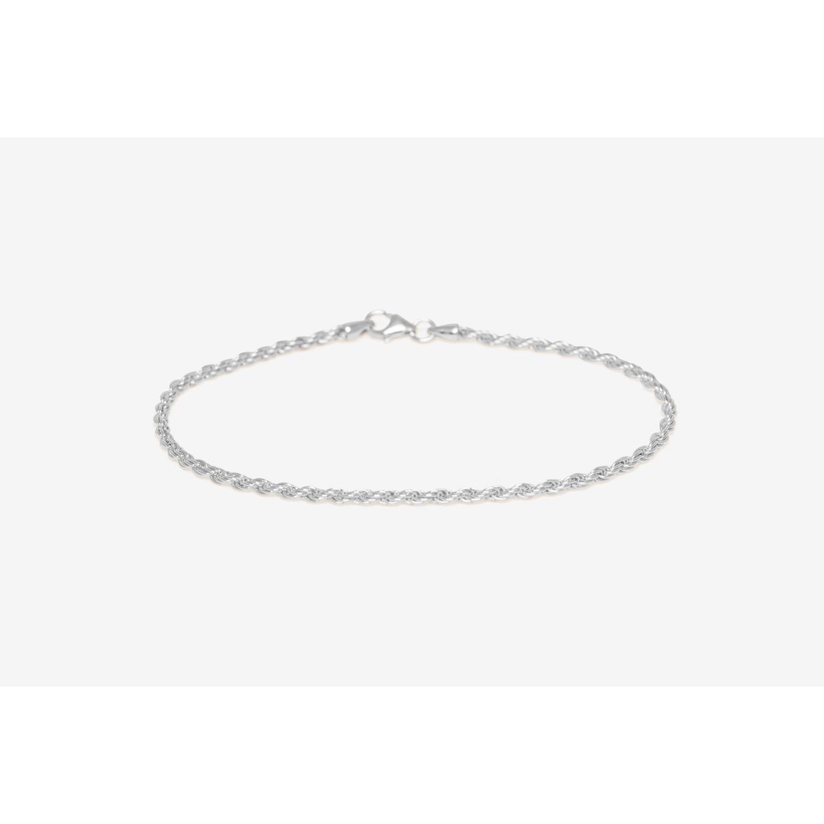 IX Rope Anklet Silver