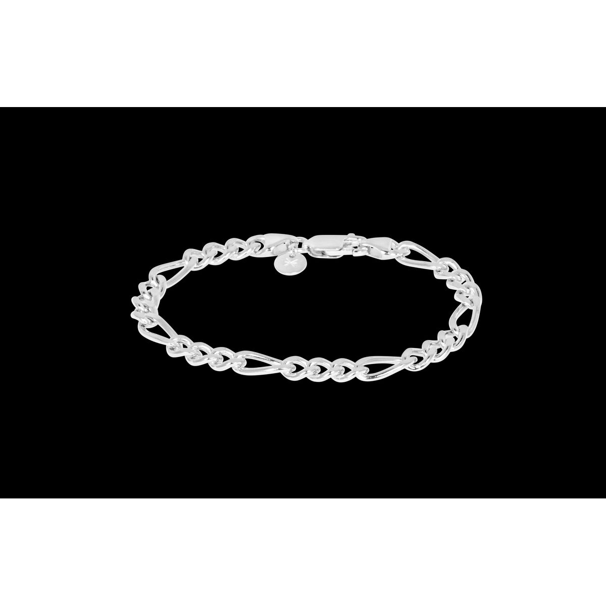 IX Chunky Figaro Bracelet Silver