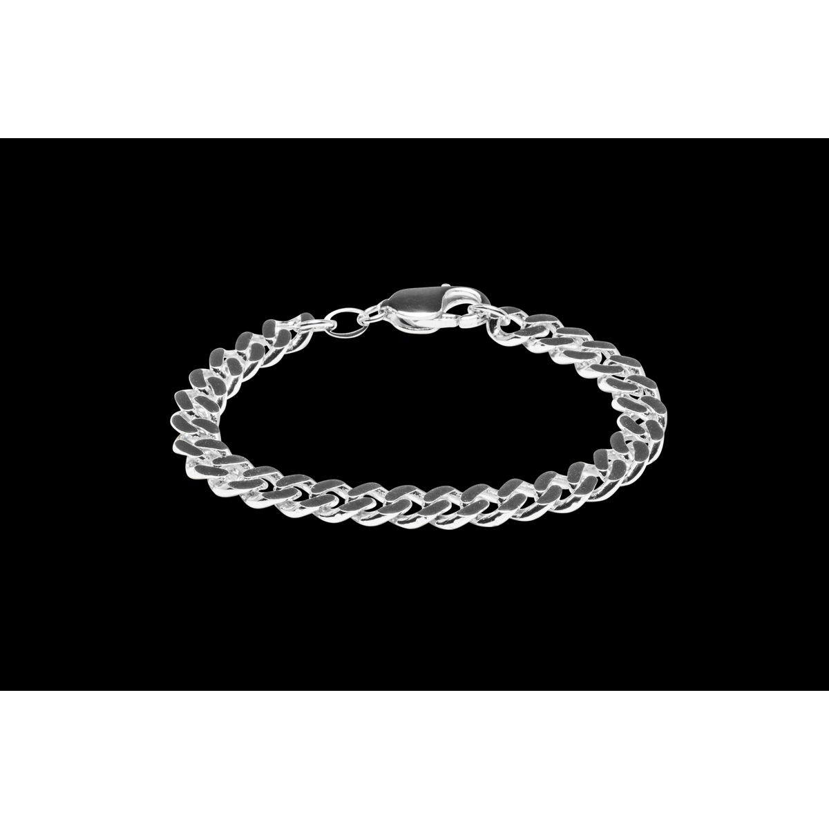 IX Chunky Curb Bracelet Silver