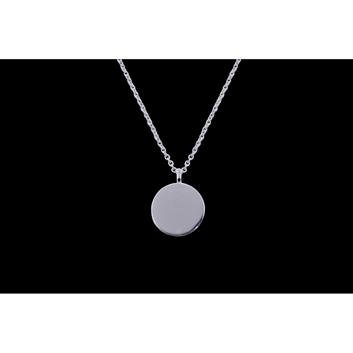 IX Round Pendant Silver