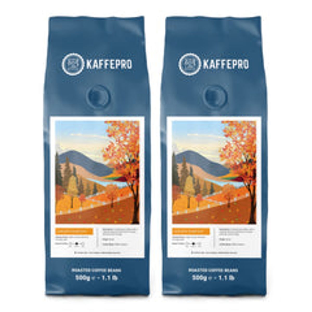 Kaffepro Golden Harvest - Kaffepakke: 2 x 500g Kaffebønner - 2 x 500g