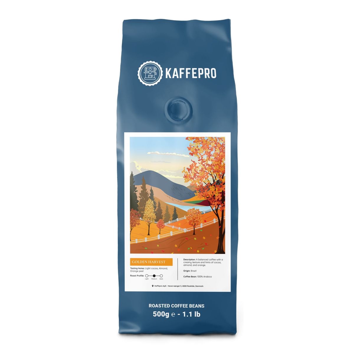 Kaffepro Golden Harvest - 500g Kaffebønner - 500g