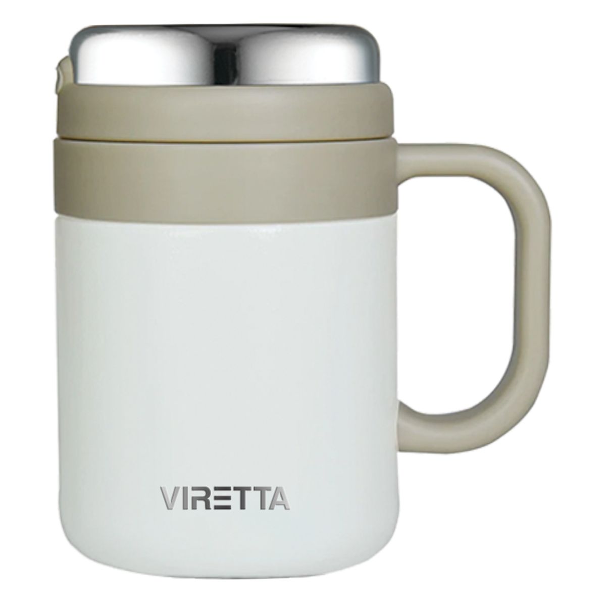 Viretta Premium Kaffe & Te Termokop til rejse - Hvid - 500ml