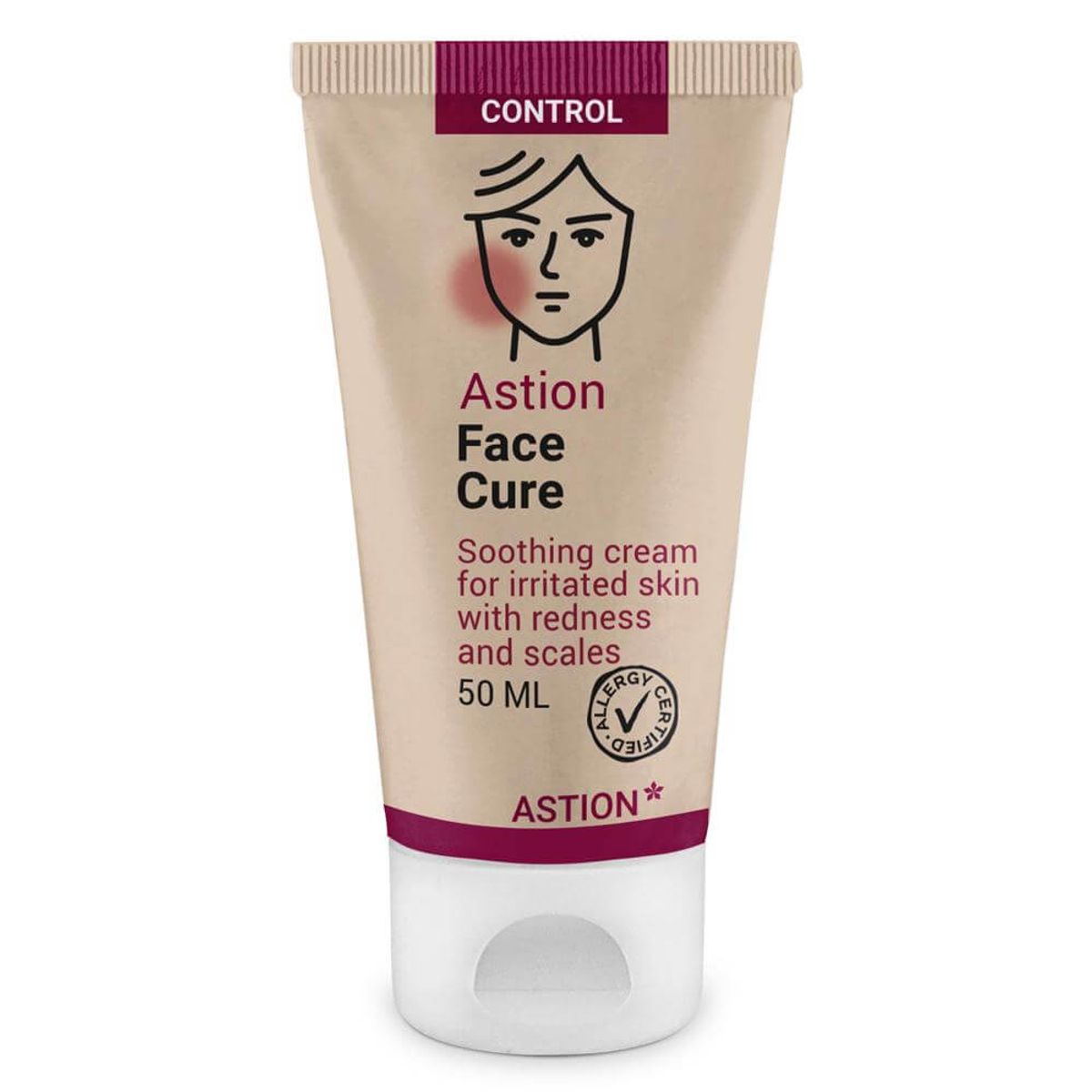 Astion Face Cure ansigtscreme â Ansigtscreme til pleje ved eksem og tør, skællende hud (50 ml)