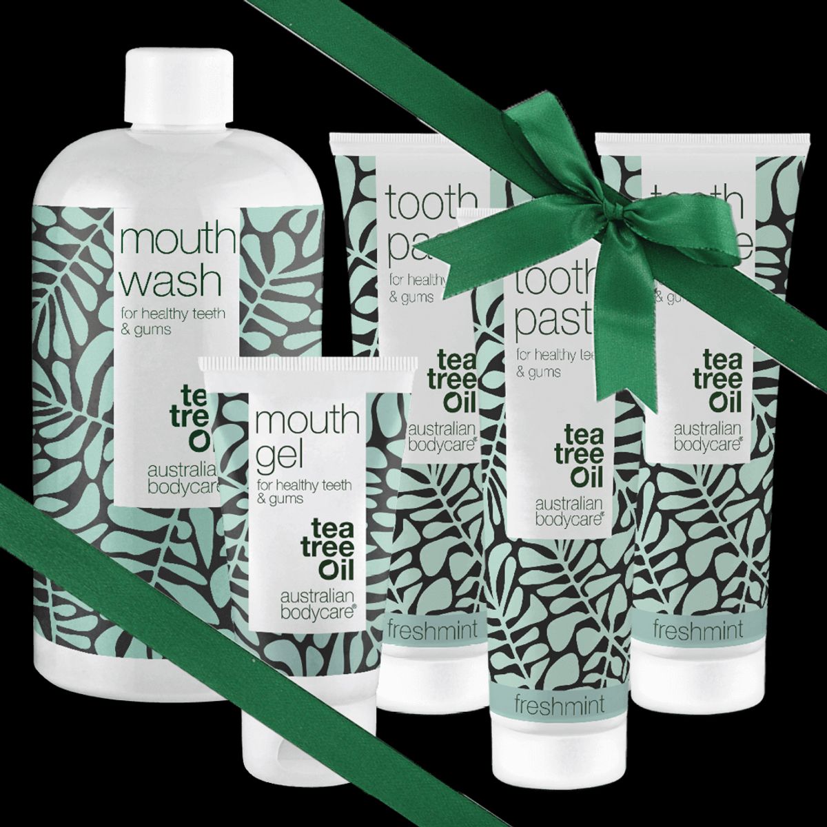 Gave til morfar â Mundpleje 5 produkter med Tea Tree Oil - Fresh Mint