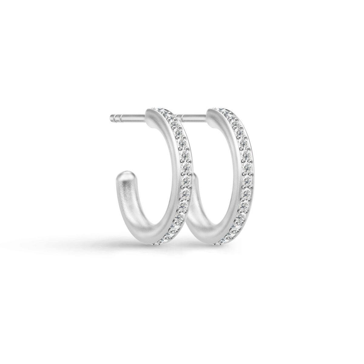 Infinity Hoop Small Earring Clear